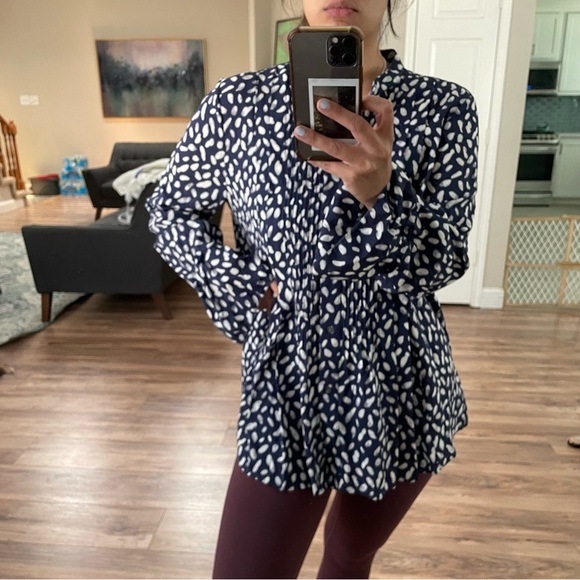 3.1 Phillip Lim Silk Flowy Button Down Blouse - Picture 3 of 9